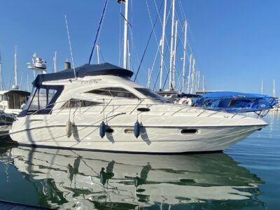 SOLD. 2003 Sealine F34. 2 x Volvo Penta AQAD41DP (200hp) Diesel Engines.