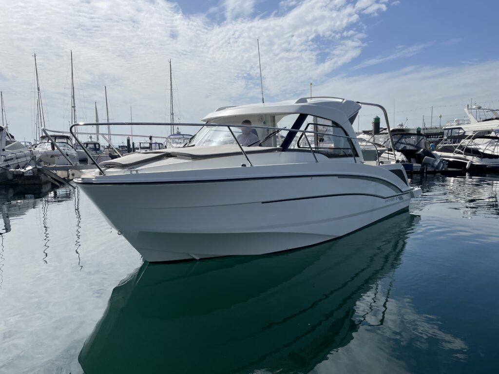 Sold. 2019 Beneteau Antares 8 OB. 1 x Suzuki DF200APX (200hp) 4 Stroke Outboard.