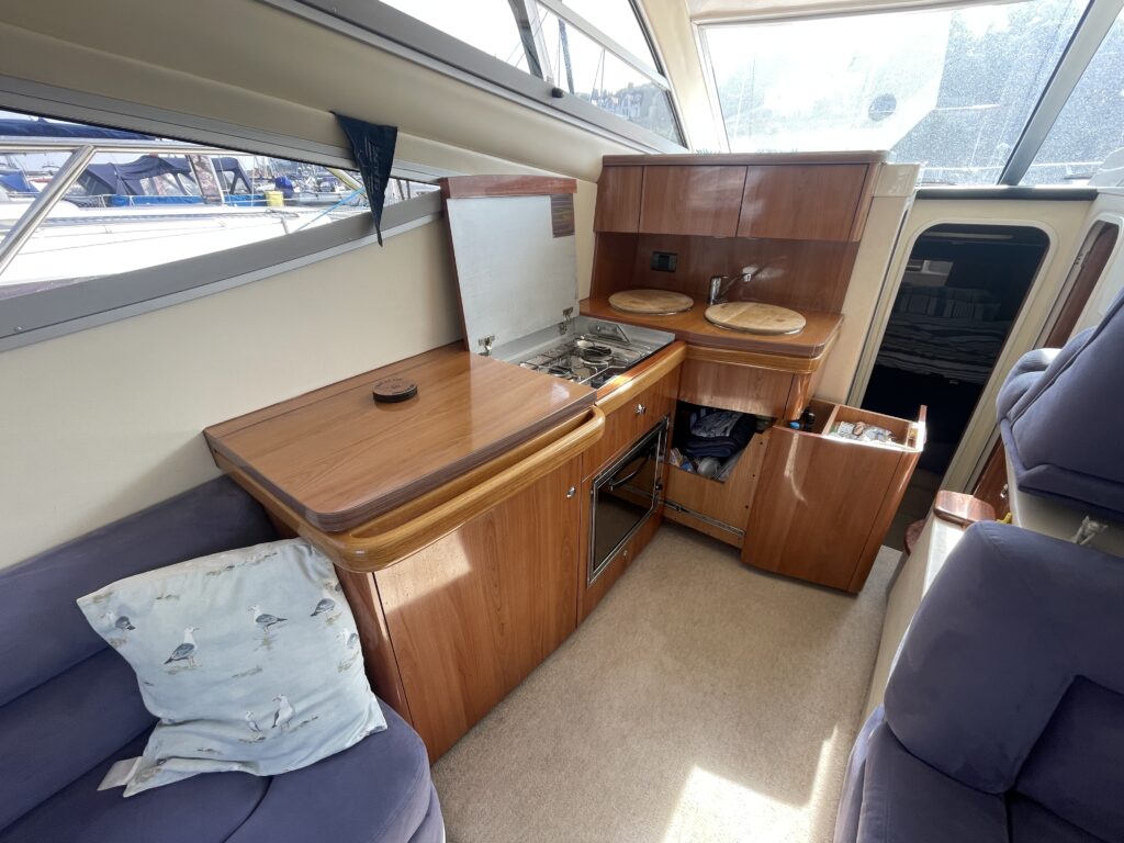 SOLD. 2003 Sealine F34. 2 x Volvo Penta AQAD41DP (200hp) Diesel Engines.
