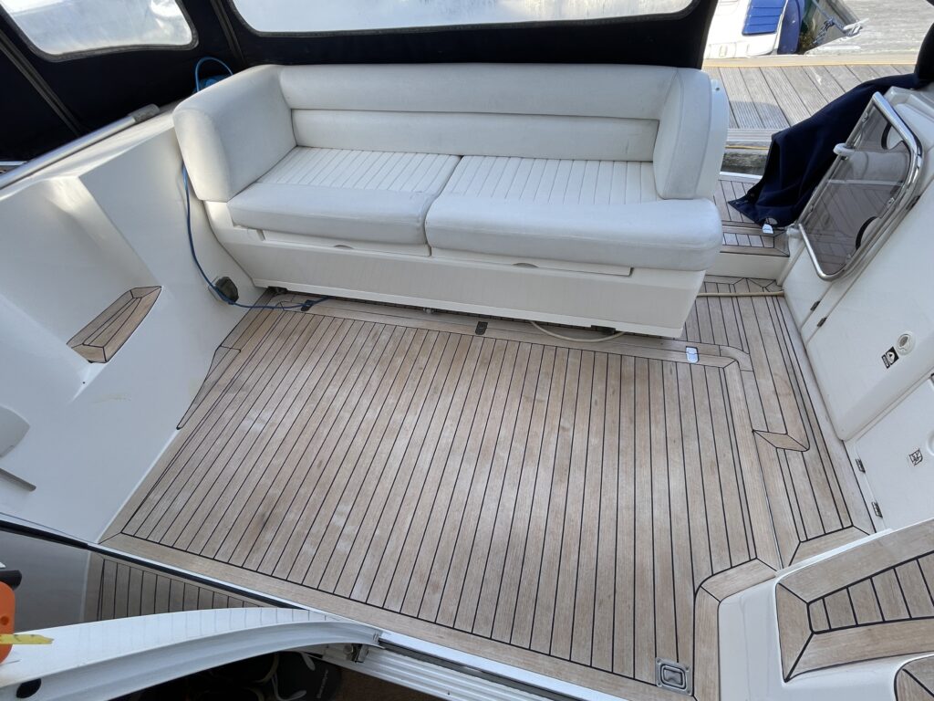 SOLD. 2003 Sealine F34. 2 x Volvo Penta AQAD41DP (200hp) Diesel Engines.