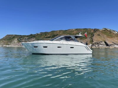 SOLD. 2008 Model Sealine SC35. 2 x Volvo Penta D4 (300hp) Inboard Diesel Engines. UK Tax Paid